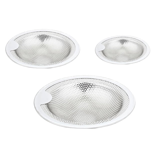 Colador De Fregadero De Cocina De 3 Uds, Colector De Drenaje De Acero Inoxidable, Colador De Lavabo Antiobstrucción Para Baño De Cocina Noticed HA036787-00