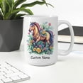 thumbnail image 3 of Cute Horse Coffee Mug – Customizable Gift for Horse Lovers, Parents, Kids, Friends – Personalized Ceramic Cup 11oz 15oz – Great for Equine Enthusiasts, 3 of 6