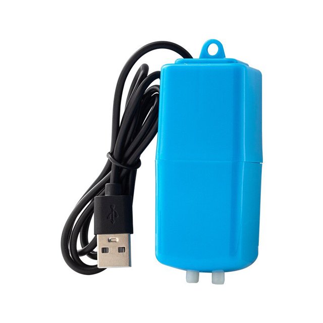 Bomba de oxígeno de doble cabezal USB, portátil, para interior y exterior, para pecera, aireador para pecera
