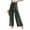 Dark Green, variant on Boho Tiered Palazzo Pants for Women, High Waist Belted Wide Leg Trousers, Casual Spliced Loose Slacks, Summer Flowy Bottoms