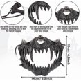 thumbnail image 2 of Black Tiger Halloween Mask, Half Face Resin White Skull Creepy Mask Tiger Cosplay Mask, Halloween Decorative Mask Costume Novelty Horror Mask, 2 of 4