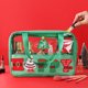thumbnail image 4 of Pisexur Belleza Maquillaje Neceser de maquillaje transparente navideño - Organizador de artículos de tocador de viaje con bordado de Papá Noel y árbol festivopara mujeres y hombres, 4 of 5