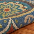 thumbnail image 5 of Ox Bay Ella 4' Round Blue Floral Medallion Indoor Area Rug, 5 of 8