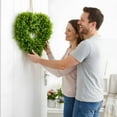 thumbnail image 7 of JEWLALO 16" Valentine Boxwood Heart Wreath, Artificial Heart Shaped Boxwood Wreath for Front Door, Valentine's Day Gift, Wall Window Wedding Indoor Outdoor Decors, 7 of 7