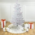 thumbnail image 1 of Northlight Pre-Lit Medium White Iridescent Pine Artificial Christmas Tree - 3' - Blue Lights, 1 of 6