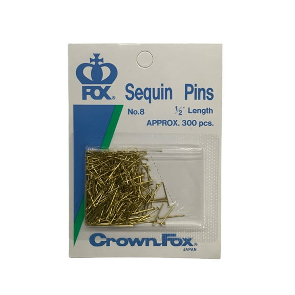 1/2" Brass Sequin Pins Used for Soft and Foamy Fabrics