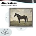 thumbnail image 4 of Stupell Industries Rustic Lodge Distressed Horse Portrait Gray Floating Frame Canvas Art, 21 x 17, by Petals Prints Design, 4 of 8