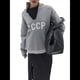 thumbnail image 2 of Suéter de Punto con Cuello en V y Larga para Mujer con Estampado de Letras L, 2 of 7