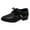 Black, variant on ZHOGXU Toddler Boys Leather Shoes Spring And Autumn Stylish Lace Up Non Slip Solid Color Performance Shoes,Black,26