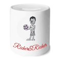thumbnail image 1 of Joueur de soccer Uruguayen Dessin Animé Riche et Riche Boîte d'Épargne, 1 of 1
