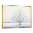 thumbnail image 2 of Designart "Minimalist Winter Tree II" Tree Floater Framed Wall Decor, 2 of 5