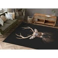 thumbnail image 3 of Animal Rugs, Thin Rug, Deer Photography Rug, Beautiful Deer Rugs, Animal Rug, Bridesmaid Gift Rugs, Non-Slip Carpet Rugs, Farmhouse Rug, 2.6'x4' - 80x120 cm, 3 of 9