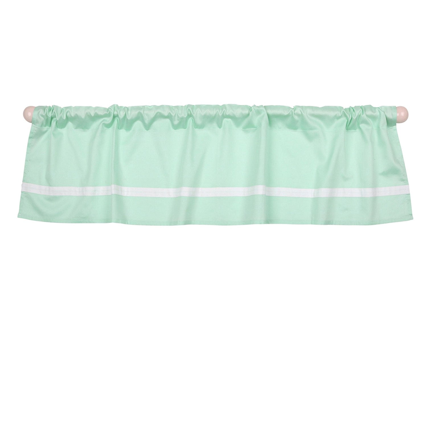 Pink Tailored Window Valance by The Peanut Shell 100/% Cotton Sateen