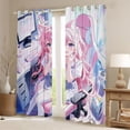 thumbnail image 2 of Erosebridal Kawaii Anime Girl Curtains Pack of 2 (42x84 Each),Kawaii Japanese Animation Curtains Blackout For Adults, 2 of 7