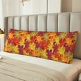 thumbnail image 6 of KLL Ultra Soft Microfiber Body Pillow Cover/Pillowcases 20"x54" with Hidden Zipper Closure-Autumn Leaves, 6 of 8