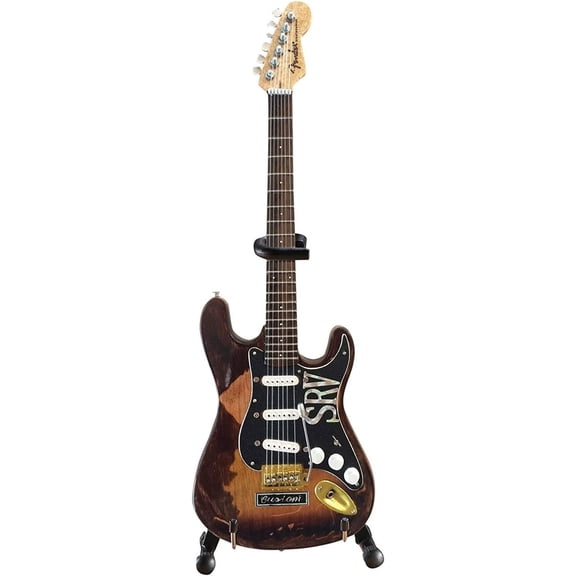 Axe Heaven Fender Stratocaster - Classic Sunburst Finish Officially Licensed Miniature Guitar Replica (SRV Edition)