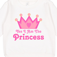 thumbnail image 3 of Inktastic Yes I Am the Princess Crown Toddler Sweatshirt, 3 of 4