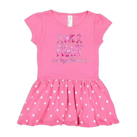 

Inktastic We Fight Together Breast Cancer Awareness Gift Toddler Girl Dress