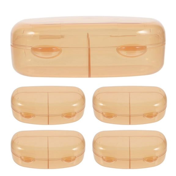 MLINS 5Pcs Convenient Soother Case Household Pacifier Box Lidded Soother Container Infant Soother Case