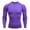 Purple, variant on zfhfof Men's Compression Shirts Long Sleeve Athletic Workout Gym T-Shirt Running Tops Cool Dry Sports Base Layer Undershirts