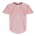 thumbnail image 5 of TAGOLD Womens Summer Plus Size Tops,Tops for Womens,Women Casual T-shirt Solid Round Neck Short Sleeve Pullover Blouse Tops, 5 of 5