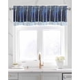 thumbnail image 2 of Vintage Trees Kitchen Valances for Windows Farmhouse Linen Window Valance Curtain for Living Room Window Treatment Abstract Night Forest Trunk Branch Valance Rod Pocket Topper Drape, 54 x 18 Inch, 2 of 6