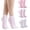 Pink, variant on 3 Pairs Aloe Socks Women Valentines Day Moisturizing Socks for Dry Cracked Heel Infused Gel Sleeping Fuzzy Lotion for Women Men Softening Dry ()