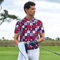 thumbnail image 3 of Sikiie golf Print Men's Short-sleeved POLO Shirts, Button-down Shirts and T-shirts are Suitable for Vacation, Leisure and Business-XX-Large, 3 of 6