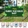 thumbnail image 3 of St Patricks Day Large Banners and Signs for Outdoor by Mavis Printing. Polyester Banner with 4 Holes for Easy Hang Indoor & Outdoor | 4x2 Feet Banner for St Patricks Day | HD Print Banner Made in USA, 3 of 6