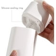 thumbnail image 4 of ABCISI Liquid Push Down Pump Dispenser, One-Touch Pump Bottle Dispenser for Bathroom or Vanity, Empty Pumping Bottle for Dish Soap, Body Wash, Nail Polish & Makeup Remover (White), 4 of 9