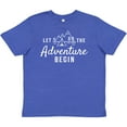 thumbnail image 3 of Inktastic Let The Adventure Begin with Camping Tent and Mountains Youth T-Shirt, 3 of 5