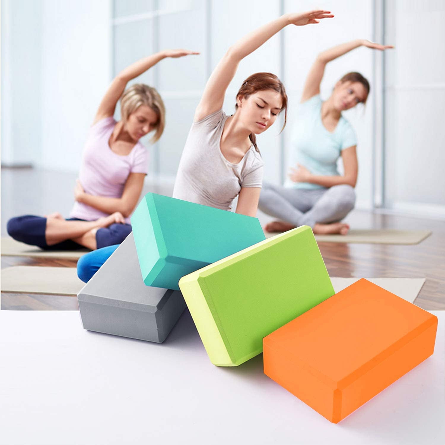 Yoga Bricks Health Training Gym Crossfit Accessories Block Fitness CB 