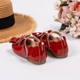 thumbnail image 5 of newwalpole Girls Dress Shoes Toddler Mary Jane Shoes Flats with Bow for Toddler/Little/Big Kids Wine for Size 12, 5 of 7