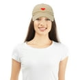 thumbnail image 2 of DALIX Pixel Heart Hat Womens Dad Hats Cotton Caps Embroidered Valentines Khaki, 2 of 7