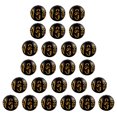 thumbnail image 3 of 300 amuletos chinos de Feng Shui para la suerte, la riqueza y el dinero, para pulsera (negros), 3 of 8