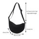 thumbnail image 2 of Bolso bandolera de mujer Bolso de nylon para dumplings - Bolso de hombro de tela impermeable y ligera, diseño minimalista clásico, bolso versátil para el diario, 2 of 5