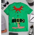 thumbnail image 3 of S4E Men's Elf Christmas Holiday Costume T-Shirt XXX-Large Irish Green, 3 of 4