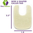 Wide U Shaped Felt Callus Horseshoe Pads Adhesive Foot Pads That