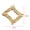 G Rectangle, variant on MATROOY Stainless Steel Gold Folded Embossing Star Flower Round Link Charms Teardrop Con-S Rectangle
