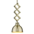 thumbnail image 5 of Golden Lighting 3824-S AB-AB Hawthorn Small Pendant, Aged Brass, 5 of 5
