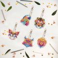 thumbnail image 4 of Cuadros Decorativos 5pcs diamante pintura llavero DIY en forma especial taladro llavero colgante decoración Wdftyju embutido en tela, 4 of 9