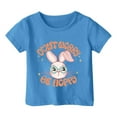 thumbnail image 2 of Girls Easter Shirt Size 10 Bunny Short Sleeve T Shirt Top Active Round Neck Easter's Day T-Shirts Toddler To Big Kid 12-13 Years,Blue, 2 of 4