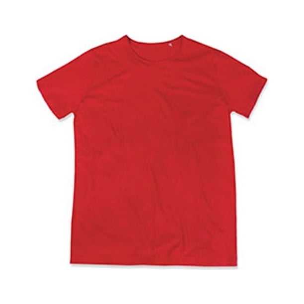 Stedman - Camiseta básica original de algodón de para hombre (Rojo pasión)