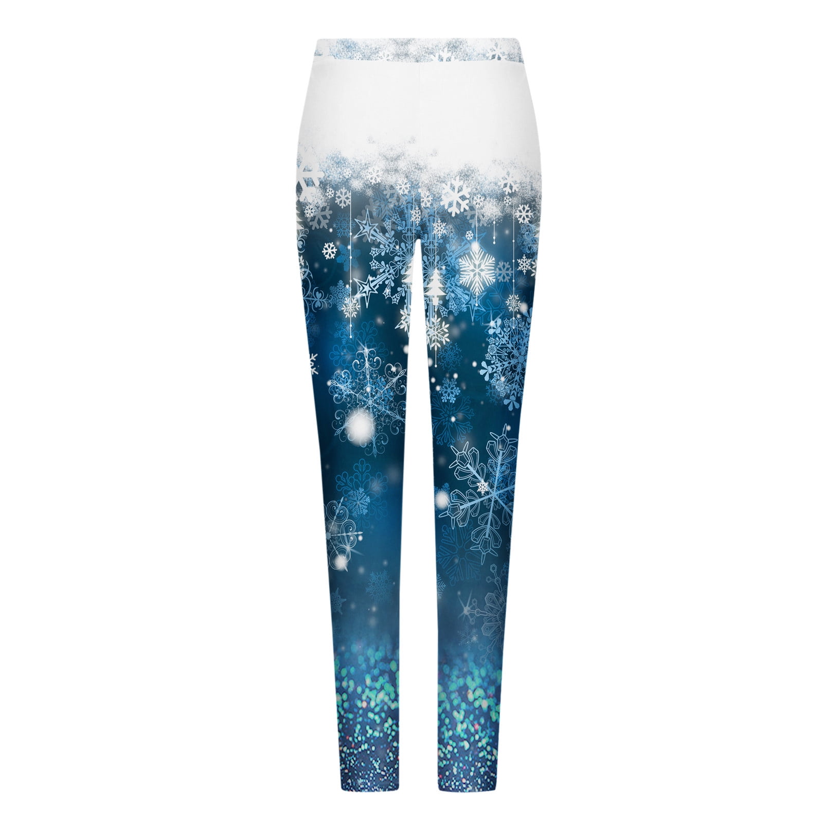 zanvin Leggings de Noel pour Femmes Retro Imprime Ethnique Leggings Molleton Haute Taille Hiver Cheville Longueur Slim Gym Yoga Pantalon Bleu L Walmart
