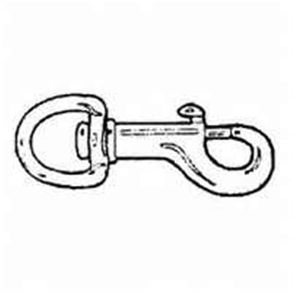 225BT-3-4 Bolt Snap Bronze Round Eye Swivel .75