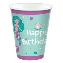 Mermaid Birthday 9 oz Paper Cups (8ct)