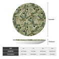 thumbnail image 2 of Wukai Tropical Plants Green Print Decorative Plate for Display,Bone China Decorative Plate, Ceramic Dinner Plate with Stand, Vertical Ceramic Plate-8in, 2 of 6