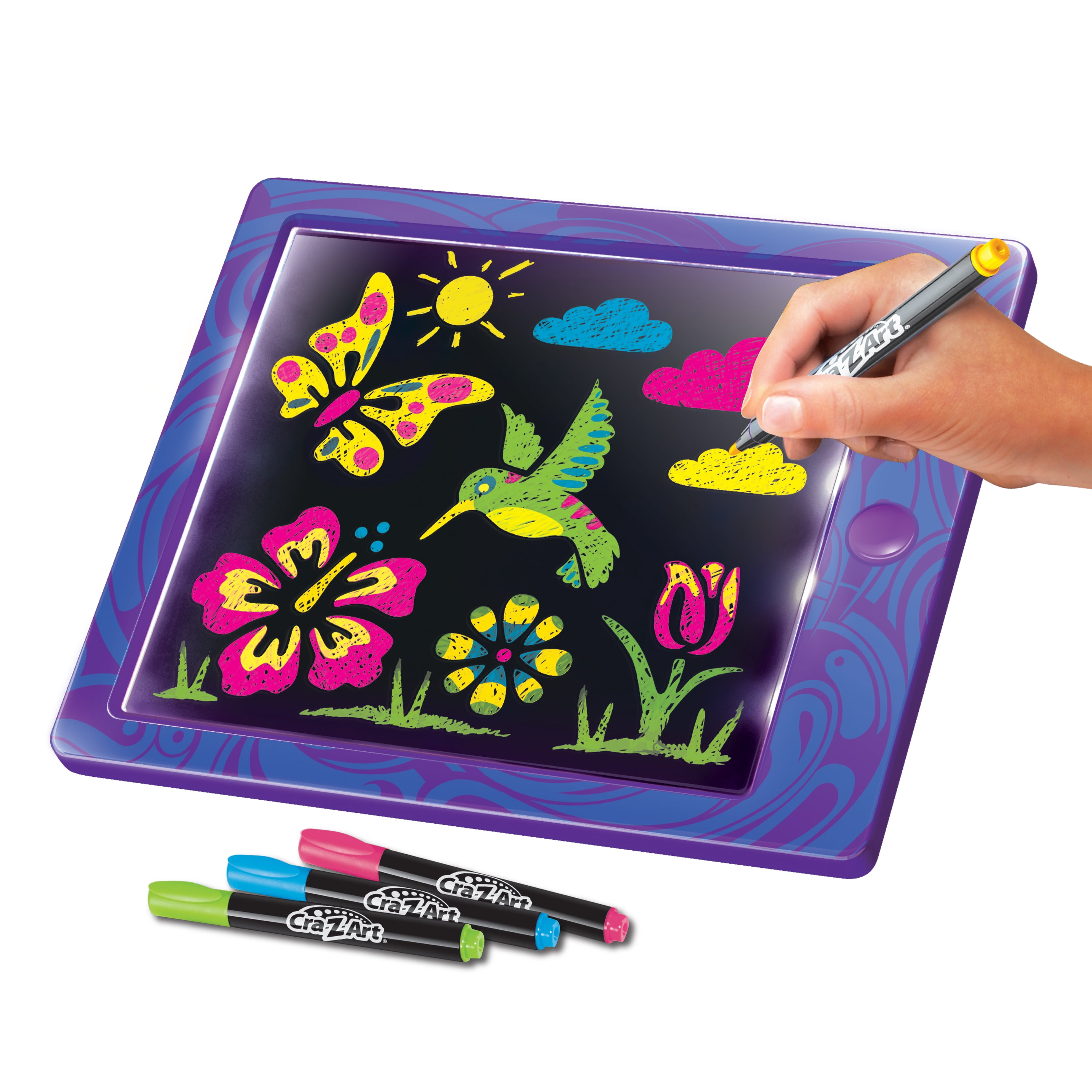 Cra-Z-Art, Super Glow Light Up Design Board, for ages 5 and up