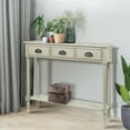 thumbnail image 4 of Urbanest Burlington Wood 3-drawer Console Hallway Table Roast Oyster Farmhouse,Oriental, 4 of 5