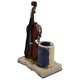 thumbnail image 3 of Retro Violin Resin Pen Holder, Creative Music Theme Desktop Organizer for Pens and Makeup, Stylish Decorative Brush Holder for Home and Office, 3 of 5